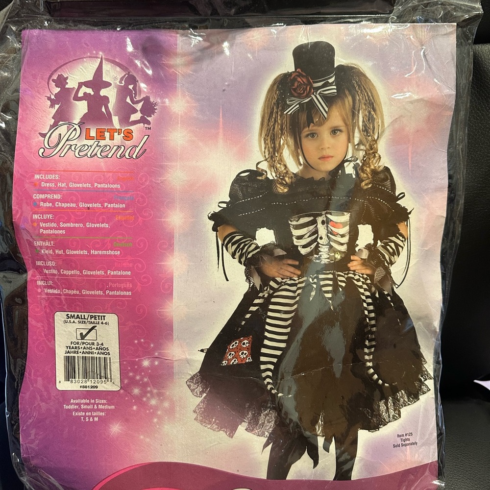 Gothic Doll Costume - Black and White